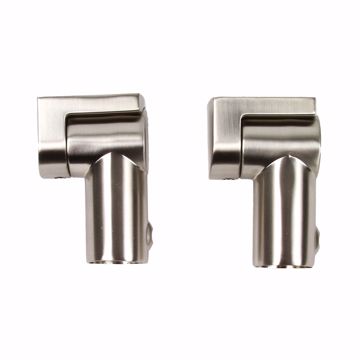 Picture of Brushed Nickel Contoured Shower Rod with Bracket